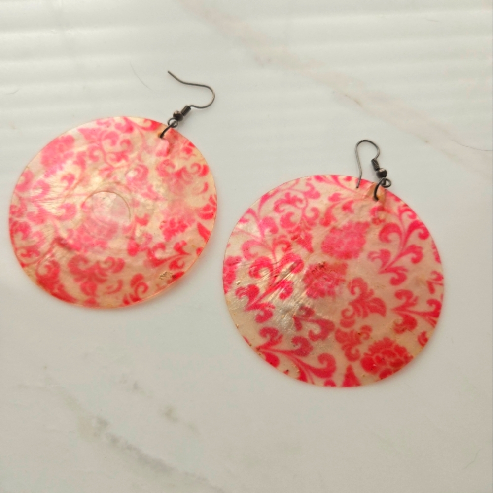 Handpainted Vintage Earrings